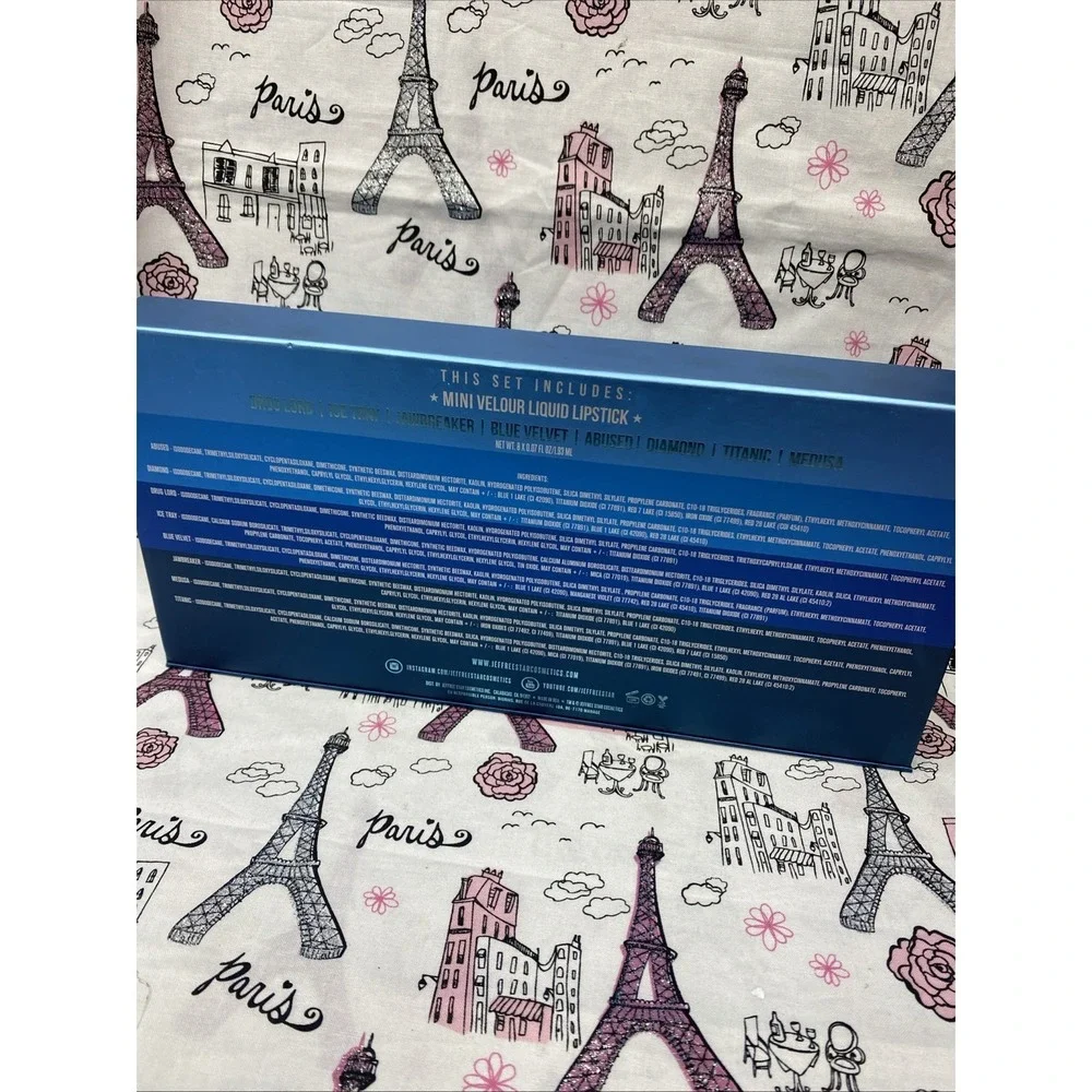 Jeffree Star BOX ONLY Blue Blooded Mini Velour Liquid Lipstick Set‎ Discontinued